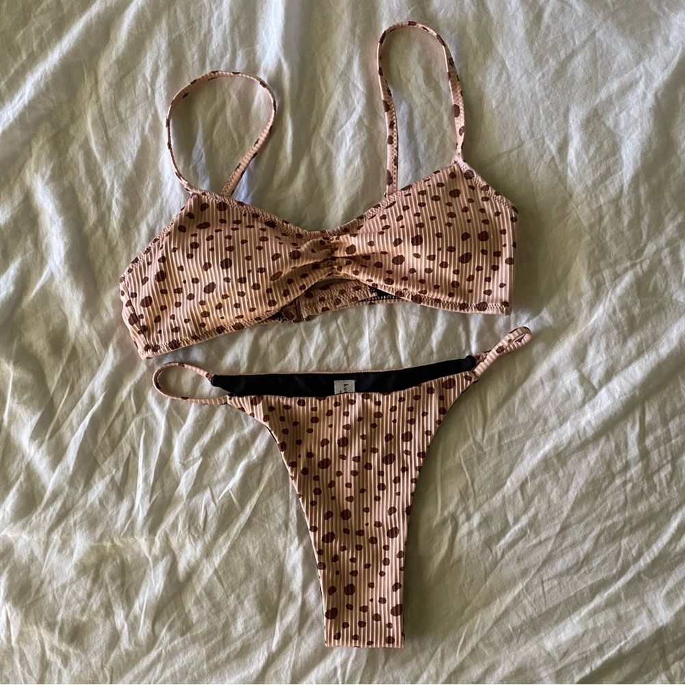 Kotomi Pink Cheetah Bikini Set